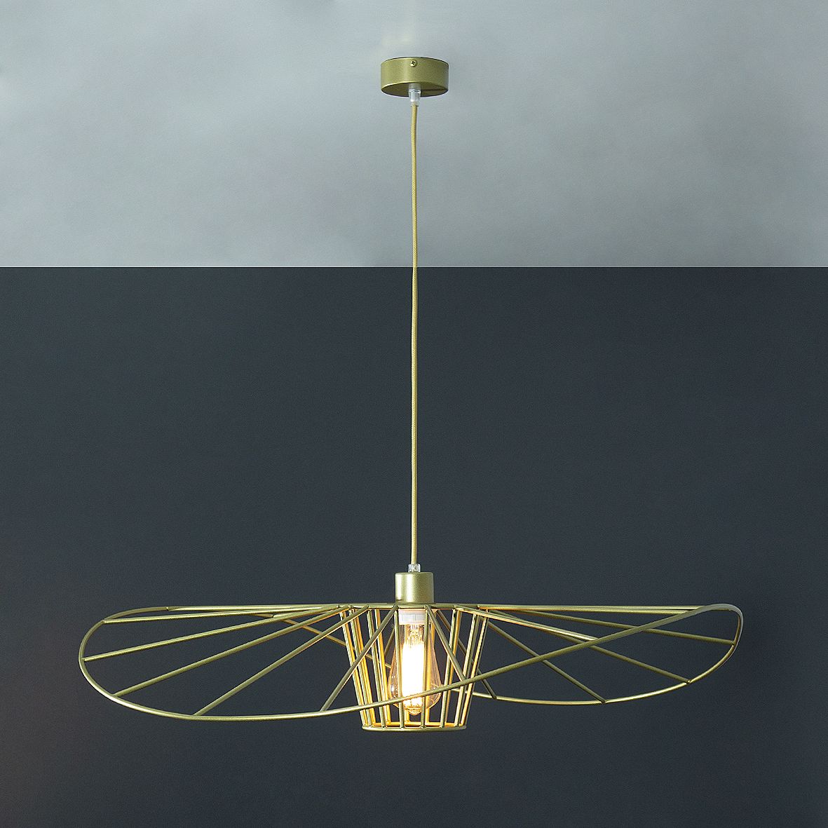 Suspension lamp Lady gold