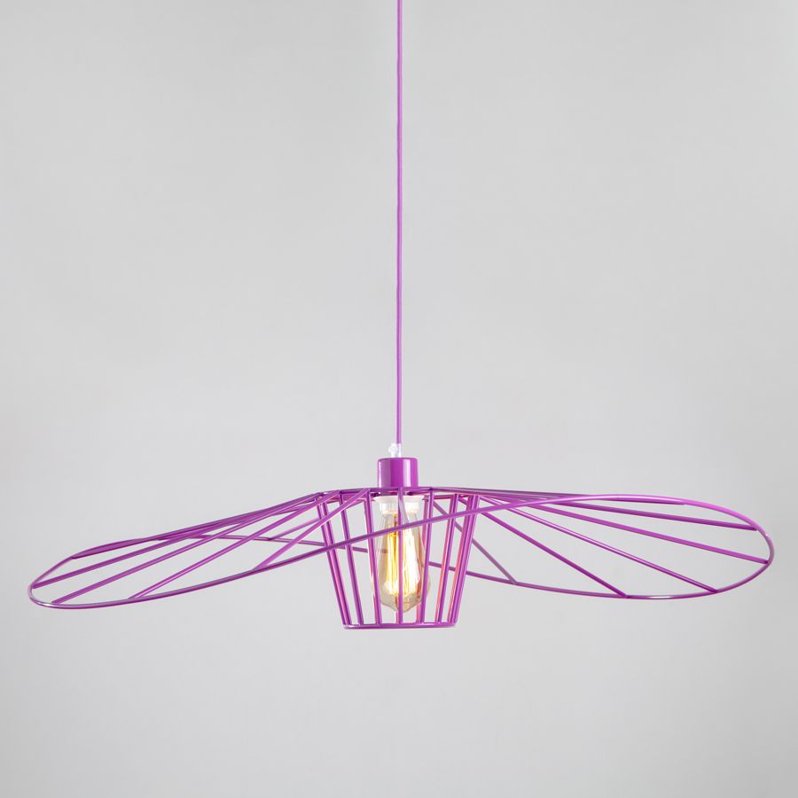 Suspension lamp Lady violet / violet