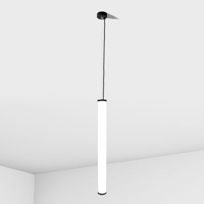 Lampa wisące Tube biały / czarny
