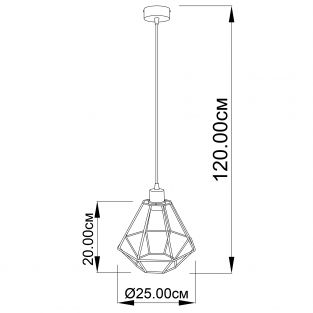 Suspension lamp Black Fort Mini