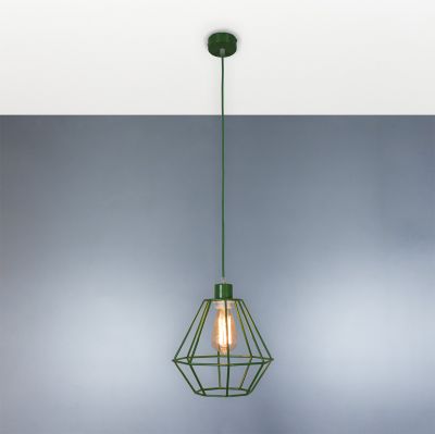 Suspension lamp Black Fort Mini dark green
