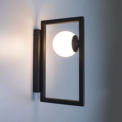 Wall Sconce Country Imperium Light black / white