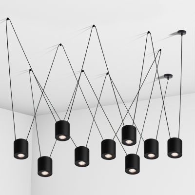 Suspension lamp Tokyo Big black