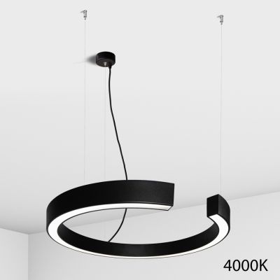 Suspension lamp Sigma black / white