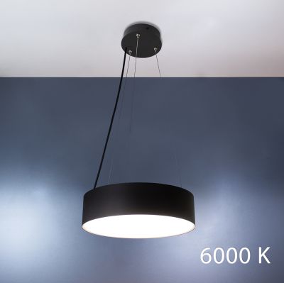 Suspension lamp Washer black