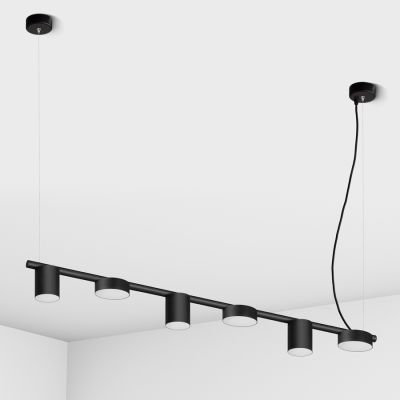 Suspension lamp Rank black