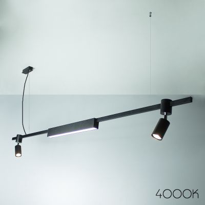 Suspension lamp Twist black