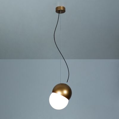 Suspension lamp Acorn copper / white