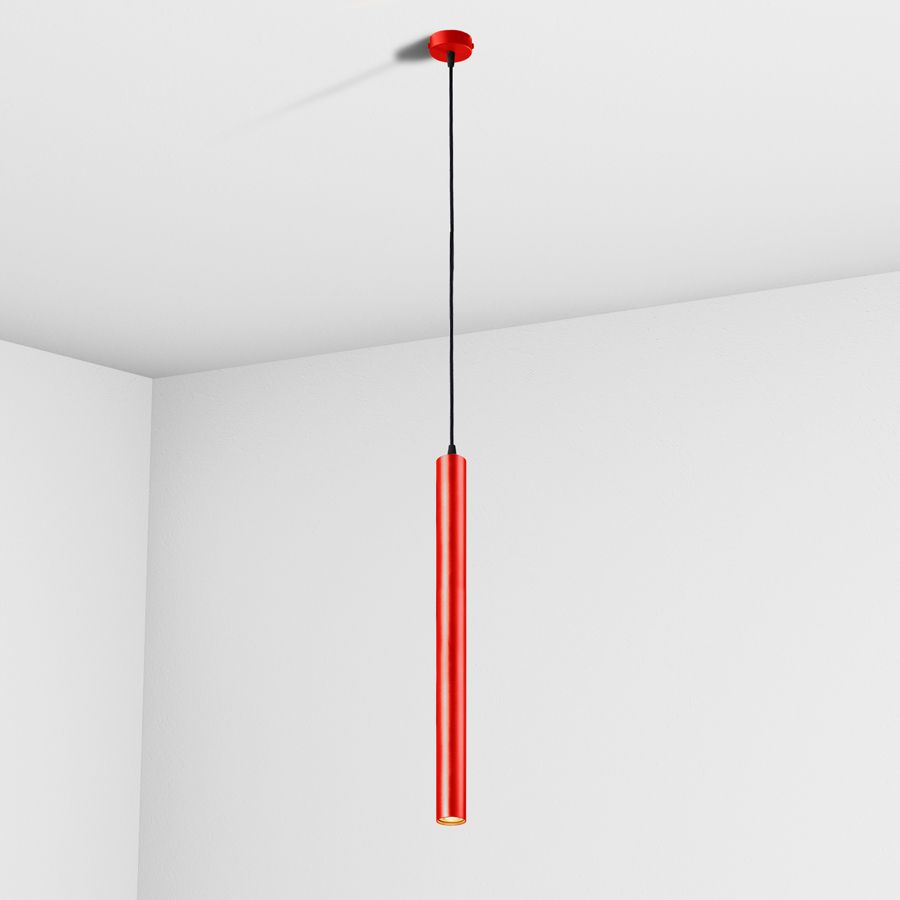 Suspension lamp Accent red / black