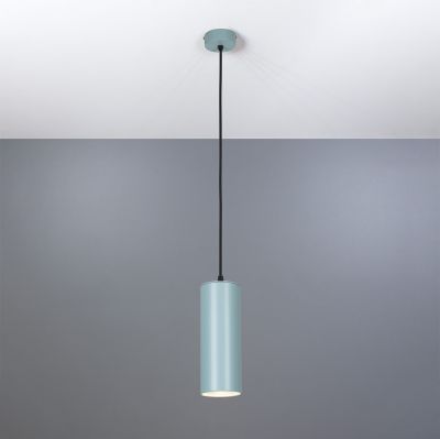 Suspension lamp Tokyo turquoise / black