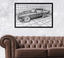 Art-panel dekoracyjny Car Imperium Light Car 5510570.05.05 czarny