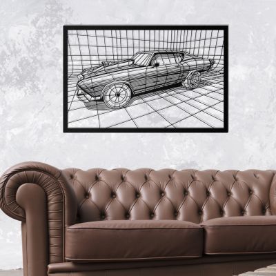 Art panel decorative Car