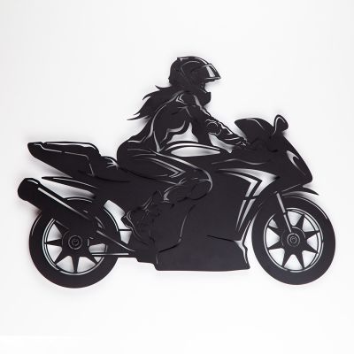 Art panel decorative Rider girl Imperium Light Rider girl 5510280.05.05 black
