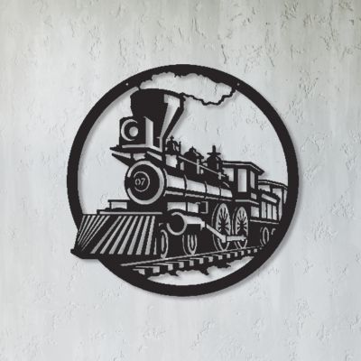 Art panel decorative Locomotive