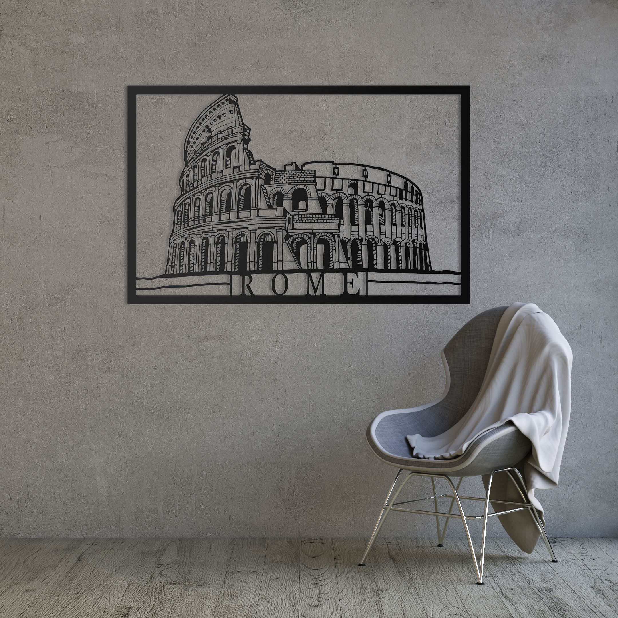 Art-panel dekoracyjny Roma Imperium Light 5540270.05.05 czarny
