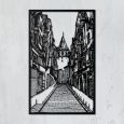 Art panel decorative Old city