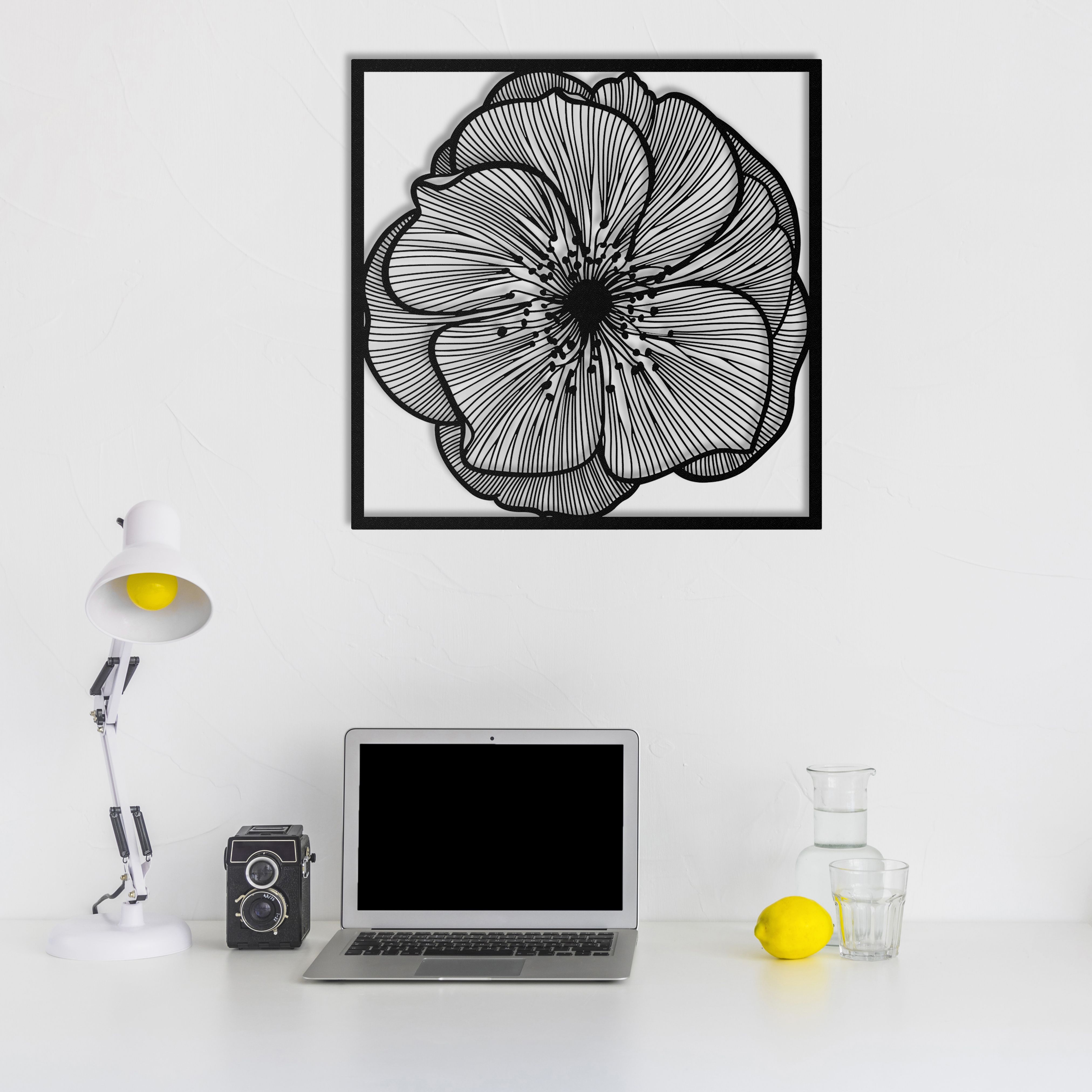 Art-panel dekoracyjny Flower Imperium Light 5560270.05.05 czarny