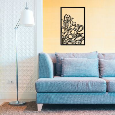 Art panel decorative Bouquet Imperium Light Bouquet 5561270.05.05 black