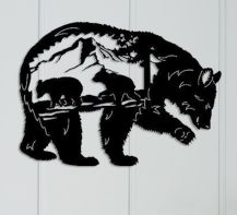 Art-panel dekoracyjny Bear-1 Imperium Light Bear-1 5550970.05.05 czarny