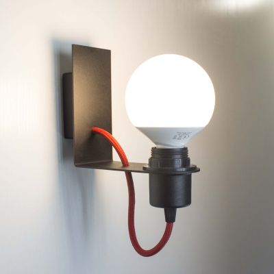 Wall Sconce Calypso Imperium Light black / red