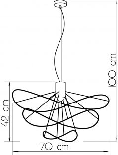 Suspension lamp Mobius