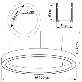 Suspension lamp Wheel