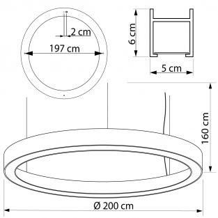 Suspension lamp Wheel