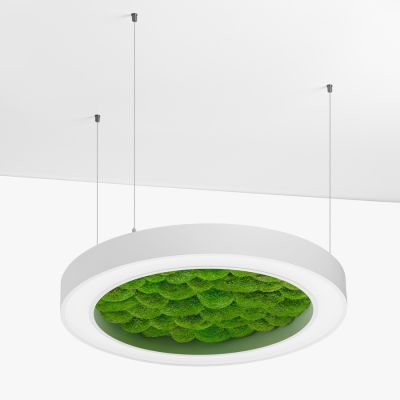 Люстра Wheel with Bun Moss белый