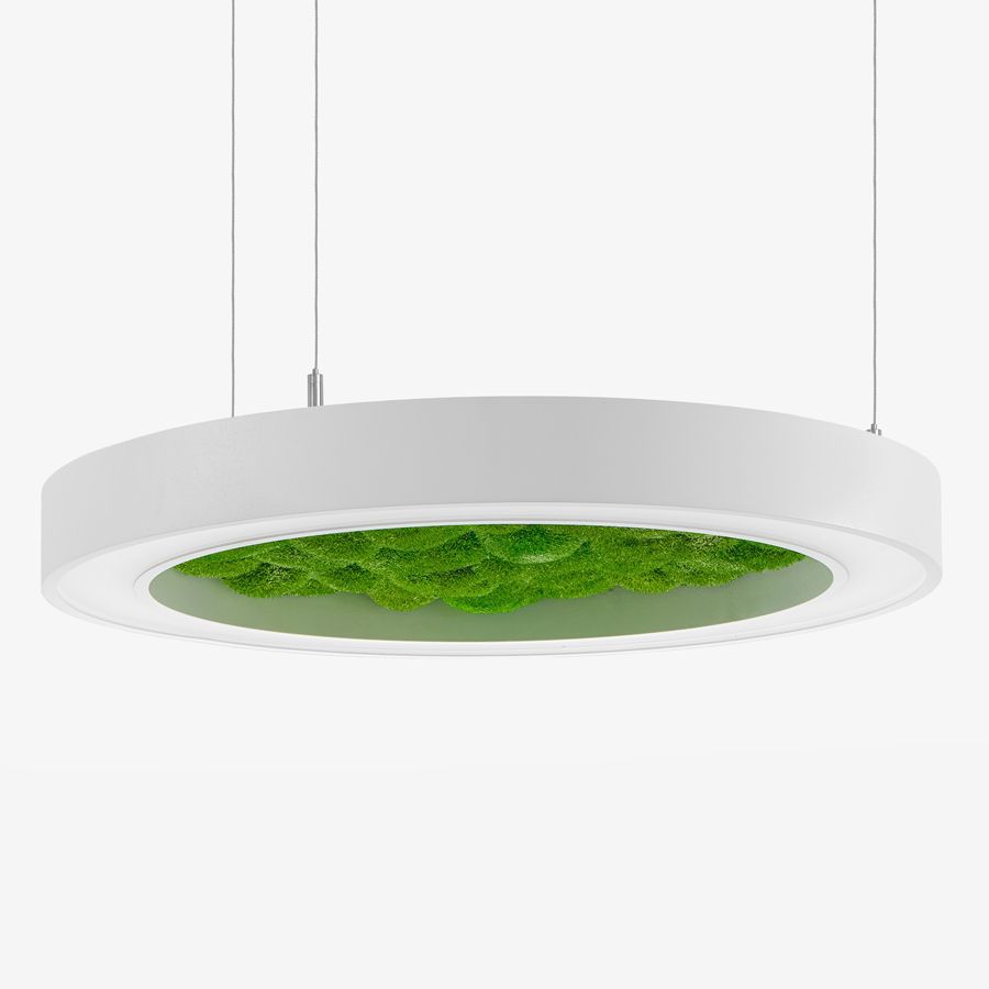 Люстра Wheel with Bun Moss білий / lime