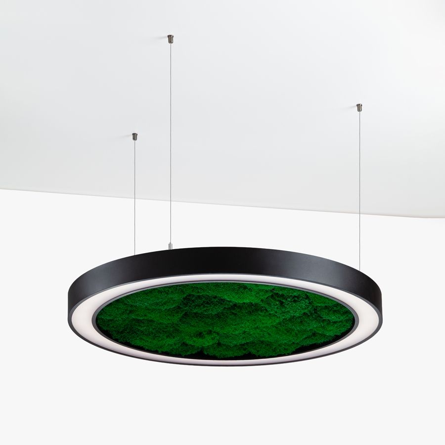 Люстра Wheel with Flat Moss чёрный