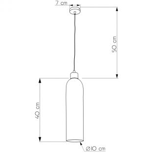 Suspension lamp Cannon