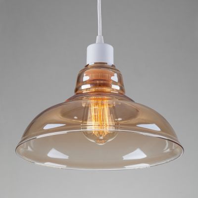 Suspension lamp Boise white / honey