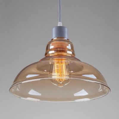 Suspension lamp Boise silver / honey