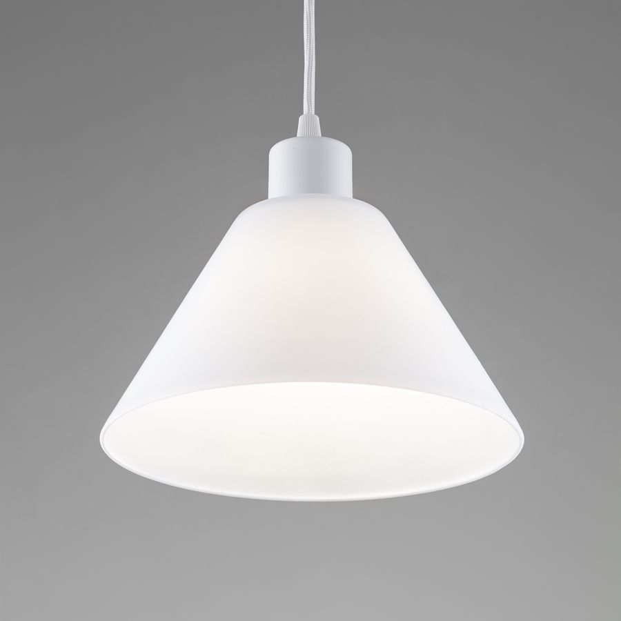 Suspension lamp Adelaide white / white