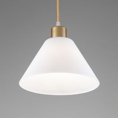 Suspension lamp Adelaide gold / white