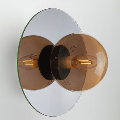 Wall Sconce Melchior Imperium Light mirror / black smoke