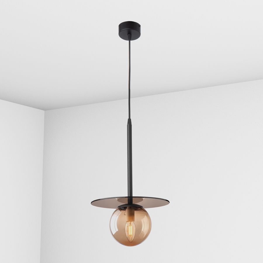 Suspension lamp Melchior caramel / caramel