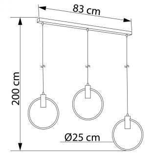 Suspension lamp Tendi