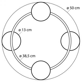 Suspension lamp Dori