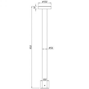 Base for garden lamp Column