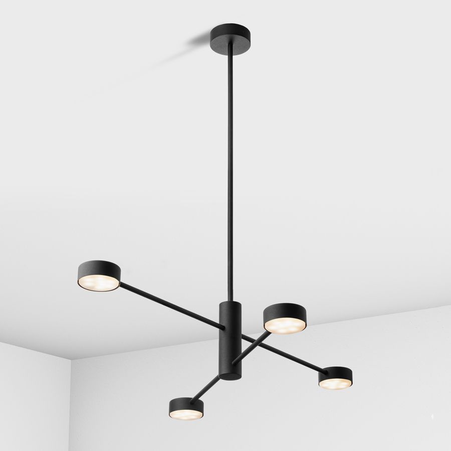 Suspension lamp Antenna black