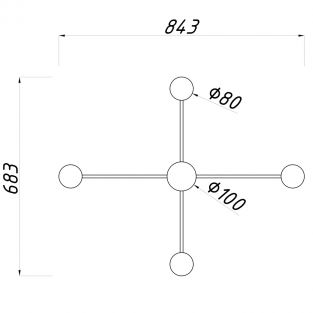 Suspension lamp Antenna