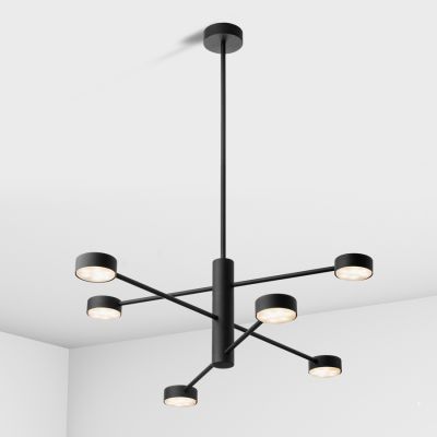 Suspension lamp Antenna black