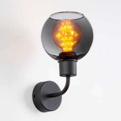 Wall Sconce Temp Imperium Light black / black smoke