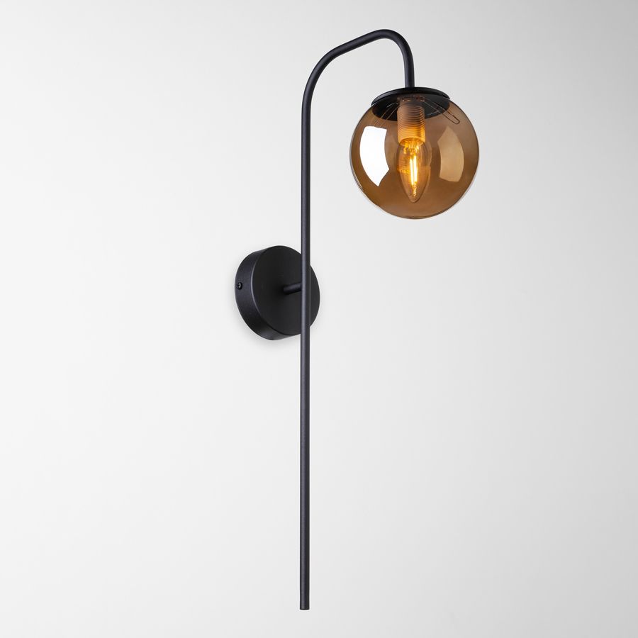 Wall Sconce Filo Imperium Light black / black smoke