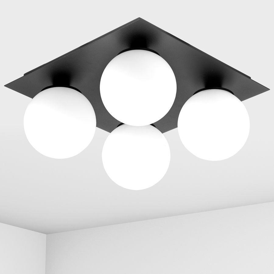 Ceiling lamp Square Imperium Light 737435.05.01 black / white