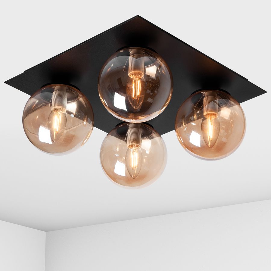Ceiling lamp Square Imperium Light 737435.05.23 black / brown