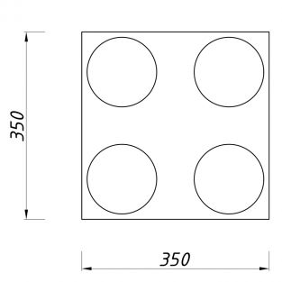 Ceiling lamp Square