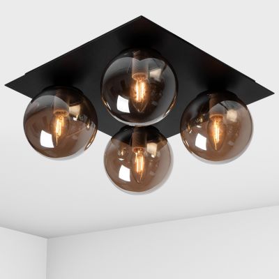 Ceiling lamp Square Imperium Light 737435.05.69 black / black smoke