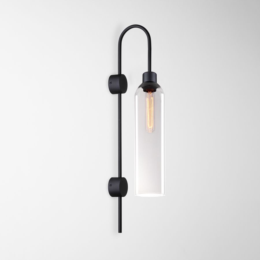 Wall Sconce Swan Imperium Light black / transparent